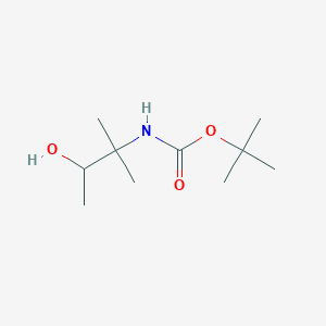 molecular formula C10H21NO3 B8708081 tert-butyl N-(3-hydroxy-2-methylbutan-2-yl)carbamate 