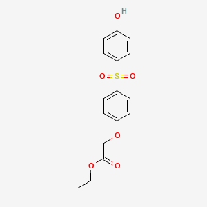 molecular formula C16H16O6S B8708113 Ethyl [4-(4-hydroxyphenylsulfonyl)phenoxy)acetate 