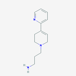 molecular formula C13H19N3 B8708116 3-(3',6'-Dihydro-[2,4'-bipyridin]-1'(2'H)-yl)propan-1-amine 