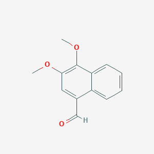 molecular formula C13H12O3 B8708126 3,4-Dimethoxynaphthalene-1-carbaldehyde CAS No. 104202-54-2