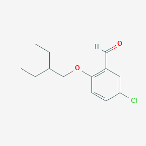molecular formula C13H17ClO2 B8708159 5-Chloro-2-(2-ethyl-butoxy)-benzaldehyde 
