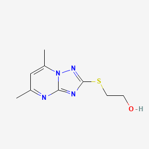 2-({5,7-Dimethyl-[1,2,4]triazolo[1,5-a]pyrimidin-2-yl}sulfanyl)ethan-1-ol