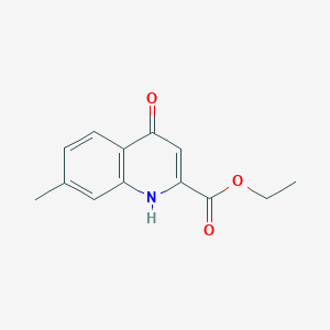 molecular formula C13H13NO3 B8708389 Ethyl 7-methyl-4-oxo-1,4-dihydroquinoline-2-carboxylate CAS No. 929973-75-1