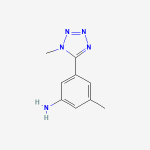 3-Methyl-5-(1-methyl-1H-tetrazol-5-yl)aniline