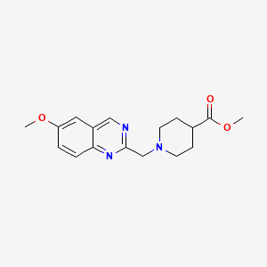 Methyl 1-((6-methoxyquinazolin-2-yl)methyl)piperidine-4-carboxylate