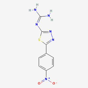 N''-[5-(4-Nitrophenyl)-1,3,4-thiadiazol-2-yl]guanidine