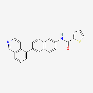 molecular formula C24H16N2OS B8708500 N-(6-(isoquinolin-5-yl)naphthalen-2-yl)thiophene-2-carboxamide CAS No. 919362-55-3