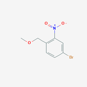 molecular formula C8H8BrNO3 B8708506 4-bromo-1-(methoxymethyl)-2-nitrobenzene 