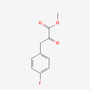 molecular formula C10H9FO3 B8708544 Methyl 3-(4-fluorophenyl)-2-oxopropanoate 