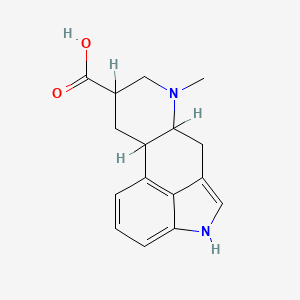 molecular formula C16H18N2O2 B8708563 Ergoline-8-carboxylic acid, 6-methyl-, (8beta)- 