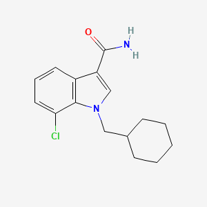 7-Chloro-1-(cyclohexylmethyl)-1H-indole-3-carboxamide