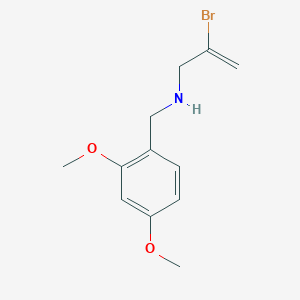 molecular formula C12H16BrNO2 B8708591 2-Bromo-N-(2,4-dimethoxybenzyl)prop-2-en-1-amine 