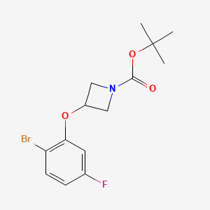 Tert-butyl 3-(2-bromo-5-fluorophenoxy)azetidine-1-carboxylate