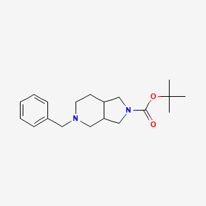 molecular formula C19H28N2O2 B8708631 tert-butyl 5-benzylhexahydro-1H-pyrrolo[3,4-c]pyridine-2(3H)-carboxylate 