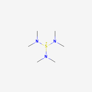 molecular formula C6H18N3S+ B8708671 Tris(dimethylamino)sulfonium difluorotrimethylsilicate 