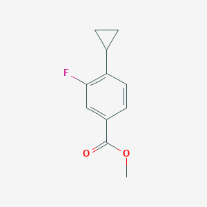 molecular formula C11H11FO2 B8708738 Methyl 4-cyclopropyl-3-fluorobenzoate 