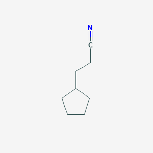 molecular formula C8H13N B8708756 3-Cyclopentylpropionitrile 