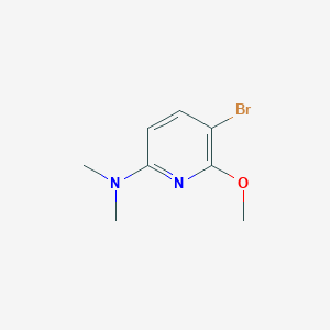 molecular formula C8H11BrN2O B8708770 5-bromo-6-methoxy-N,N-dimethylpyridin-2-amine 