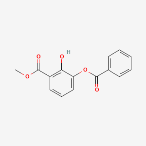 molecular formula C15H12O5 B8708830 Methyl 3-(benzoyloxy)-2-hydroxybenzoate 