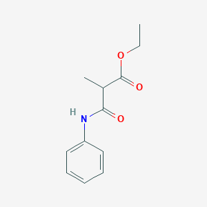 molecular formula C12H15NO3 B8708961 Ethyl 2-methyl-3-oxo-3-(phenylamino)propanoate 
