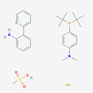 molecular formula C29H42N2O3PPdS- B8708963 APhos Pd G3 