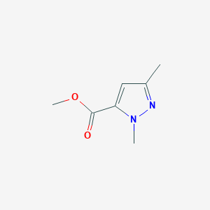molecular formula C7H10N2O2 B087091 methyl 1,3-dimethyl-1H-pyrazole-5-carboxylate CAS No. 10250-59-6