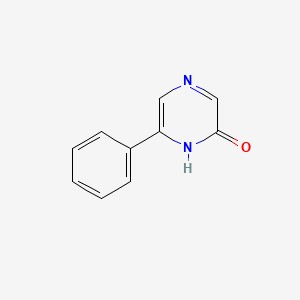 molecular formula C10H8N2O B8709140 6-Phenylpyrazin-2(1H)-one 