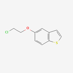 molecular formula C10H9ClOS B8709146 5-(2-Chloroethoxy)benzo[b]thiophene 