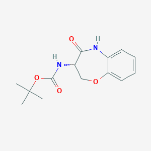 (S)-tert-Butyl (4-oxo-2,3,4,5-tetrahydrobenzo[b][1,4]oxazepin-3-yl)carbamate
