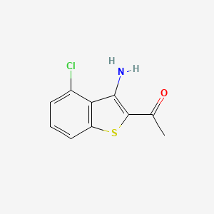 1-(3-Amino-4-chlorobenzo[B]thiophen-2-YL)ethanone