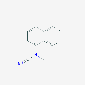 molecular formula C12H10N2 B8709248 N-(1-Naphthyl)-N-cyanomethylamine 