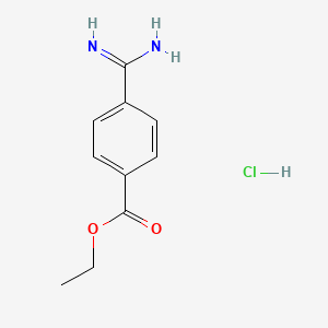 molecular formula C10H13ClN2O2 B8709249 (4-ethoxycarbonylbenzenecarboximidoyl)azanium chloride CAS No. 5418-97-3