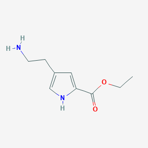 ethyl 4-(2-aminoethyl)-1H-pyrrole-2-carboxylate