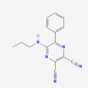 5-Phenyl-6-(propylamino)pyrazine-2,3-dicarbonitrile