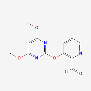 2-Pyridinecarboxaldehyde, 3-[(4,6-dimethoxy-2-pyrimidinyl)oxy]-