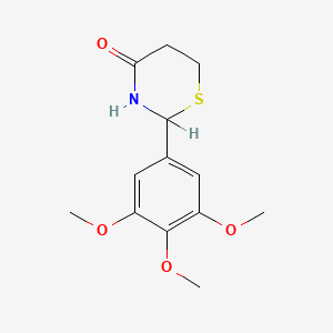 Tetrahydro-2-(3,4,5-trimethoxyphenyl)-4H-1,3-thiazin-4-one