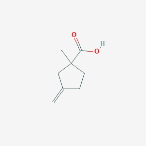 molecular formula C8H12O2 B8709302 3-Methylene-1-methylcyclopentanecarboxylic acid 