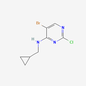 (5-Bromo-2-chloro-pyrimidin-4-yl)-cyclopropylmethyl-amine
