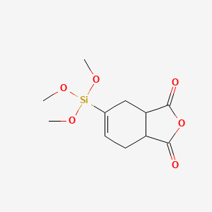 molecular formula C11H16O6Si B8709337 5-(Trimethoxysilyl)-3a,4,7,7a-tetrahydro-2-benzofuran-1,3-dione CAS No. 93830-56-9