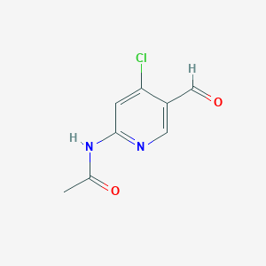 N-(4-chloro-5-formylpyridin-2-yl)acetamide