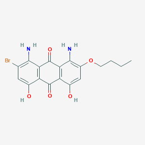 1,8-Diamino-2-bromo-7-butoxy-4,5-dihydroxyanthracene-9,10-dione