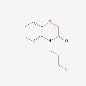 molecular formula C11H12ClNO2 B8709394 4-(3-chloropropyl)-2H-1,4-benzoxazin-3(4H)-one 