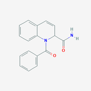 molecular formula C17H14N2O2 B8709400 1-Benzoyl-1,2-dihydroquinoline-2-carboxamide CAS No. 6949-91-3