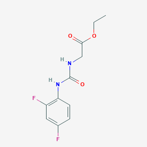 molecular formula C11H12F2N2O3 B8709447 N-(2,4-difluorophenyl)-N'-ethoxycarbonylmethylurea 