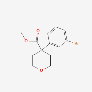 Methyl 4-(3-bromophenyl)tetrahydro-2H-pyran-4-carboxylate