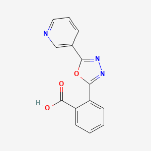 2-(5-(Pyridin-3-yl)-1,3,4-oxadiazol-2-yl)benzoic acid