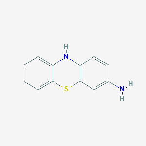 molecular formula C12H10N2S B8709475 3-Aminophenothiazine 