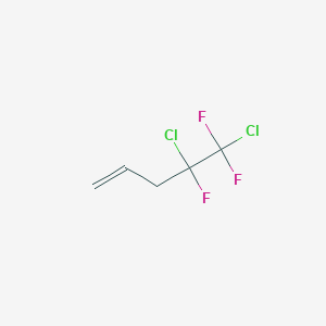 molecular formula C5H5Cl2F3 B8709494 4,5-Dichloro-4,5,5-trifluoropent-1-ene CAS No. 89965-93-5