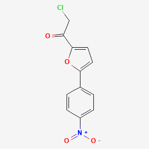 molecular formula C12H8ClNO4 B8709495 2-Chloro-1-[5-(4-nitrophenyl)furan-2-yl]ethan-1-one CAS No. 59522-75-7