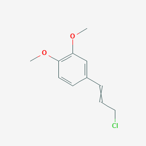molecular formula C11H13ClO2 B8709499 4-(3-Chloroprop-1-en-1-yl)-1,2-dimethoxybenzene CAS No. 92632-95-6